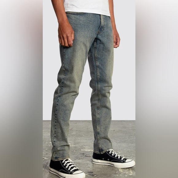 RVCA Daggers Slim Straight Jeans 30 x 32 - Picture 2 of 10
